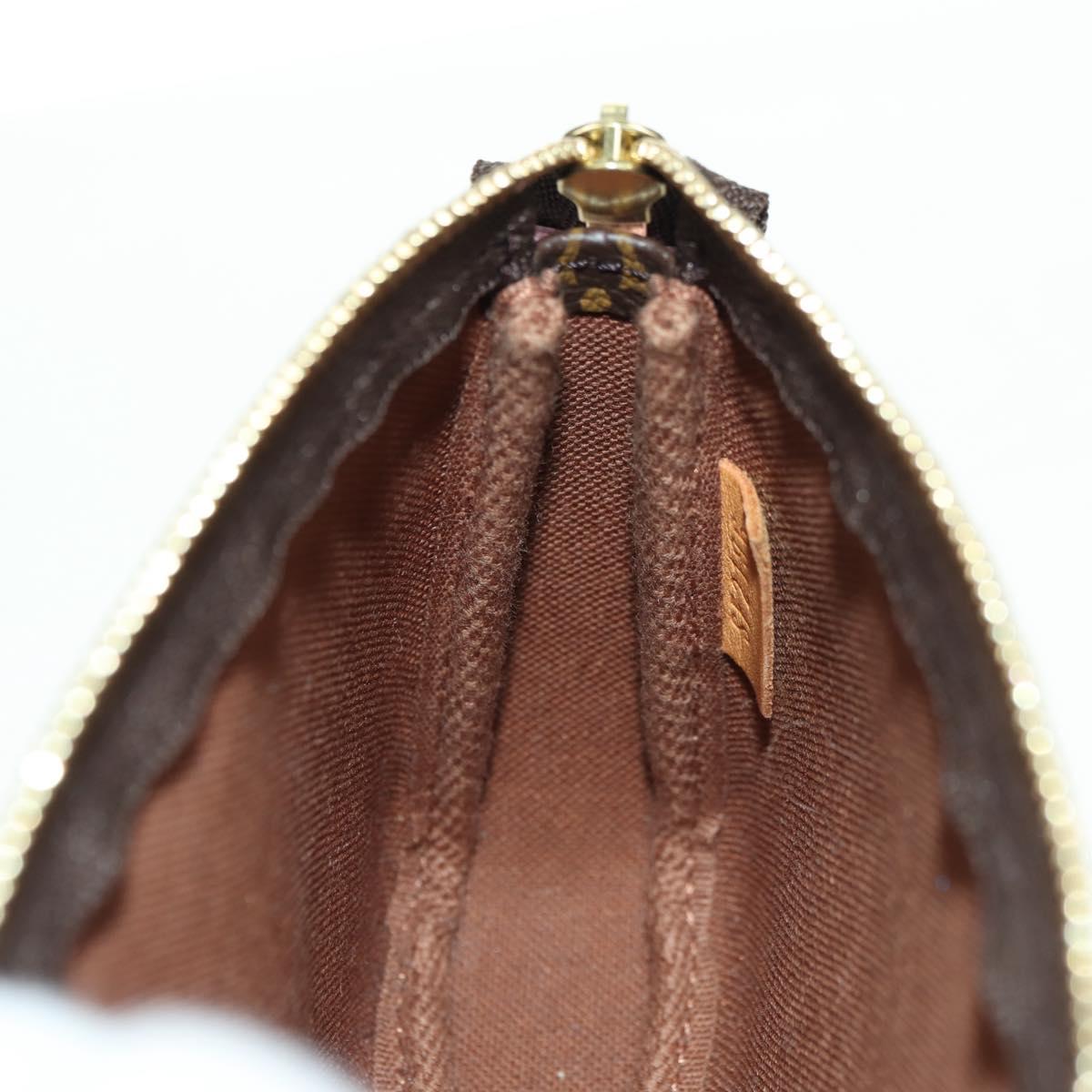 LOUIS VUITTON Monogram Mini Pochette Accessoires Pouch M62141 LV Auth 179815M