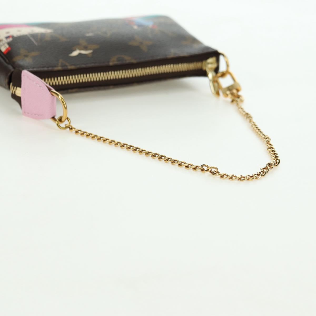 LOUIS VUITTON Monogram Mini Pochette Accessoires Pouch M62141 LV Auth 179815M