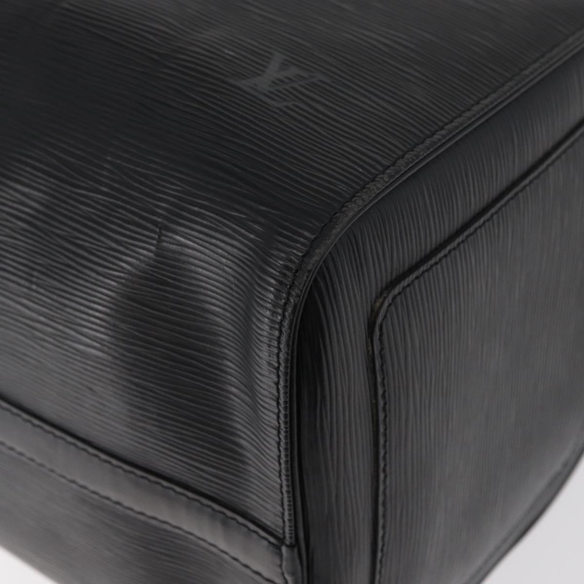 LOUIS VUITTON Epi Keepall 45 Boston Bag Black M42972 LV Auth 179819A