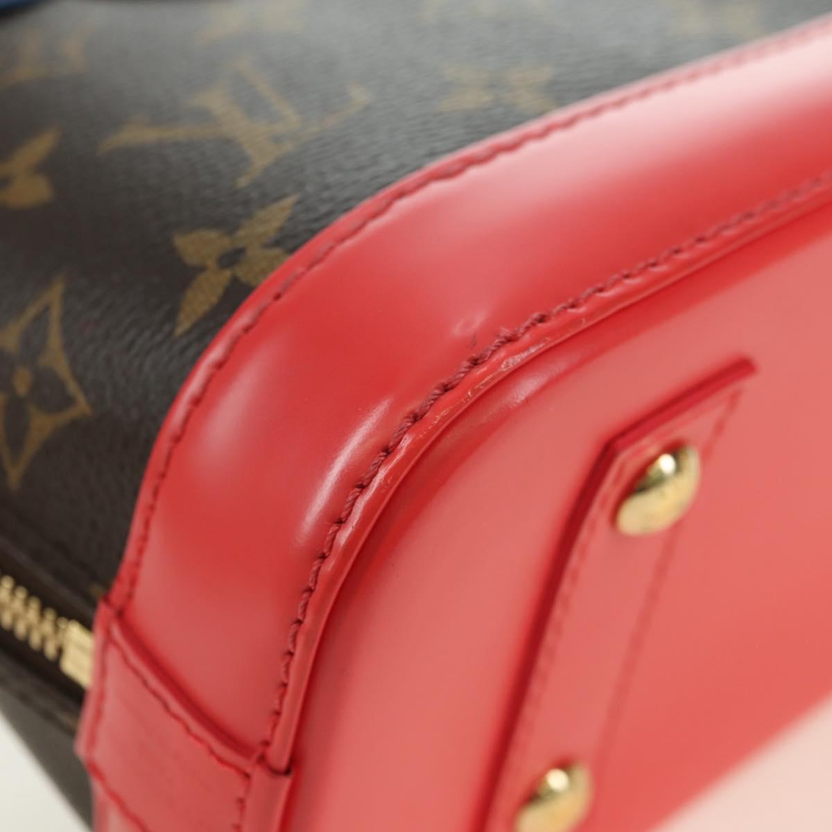 LOUIS VUITTON Monogram Totem Alma BB Hand Bag Red M41659 LV Auth 179848SAV