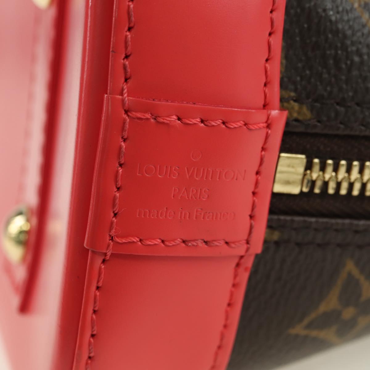 LOUIS VUITTON Monogram Totem Alma BB Hand Bag Red M41659 LV Auth 179848SAV