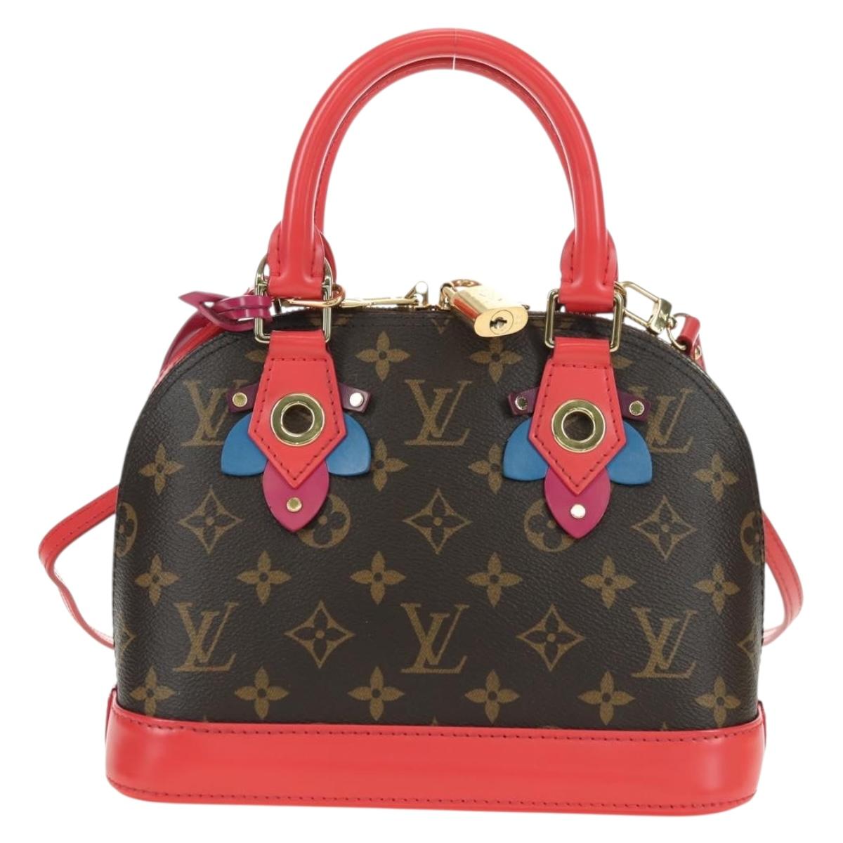 LOUIS VUITTON Monogram Totem Alma BB Hand Bag Red M41659 LV Auth 179848SAV