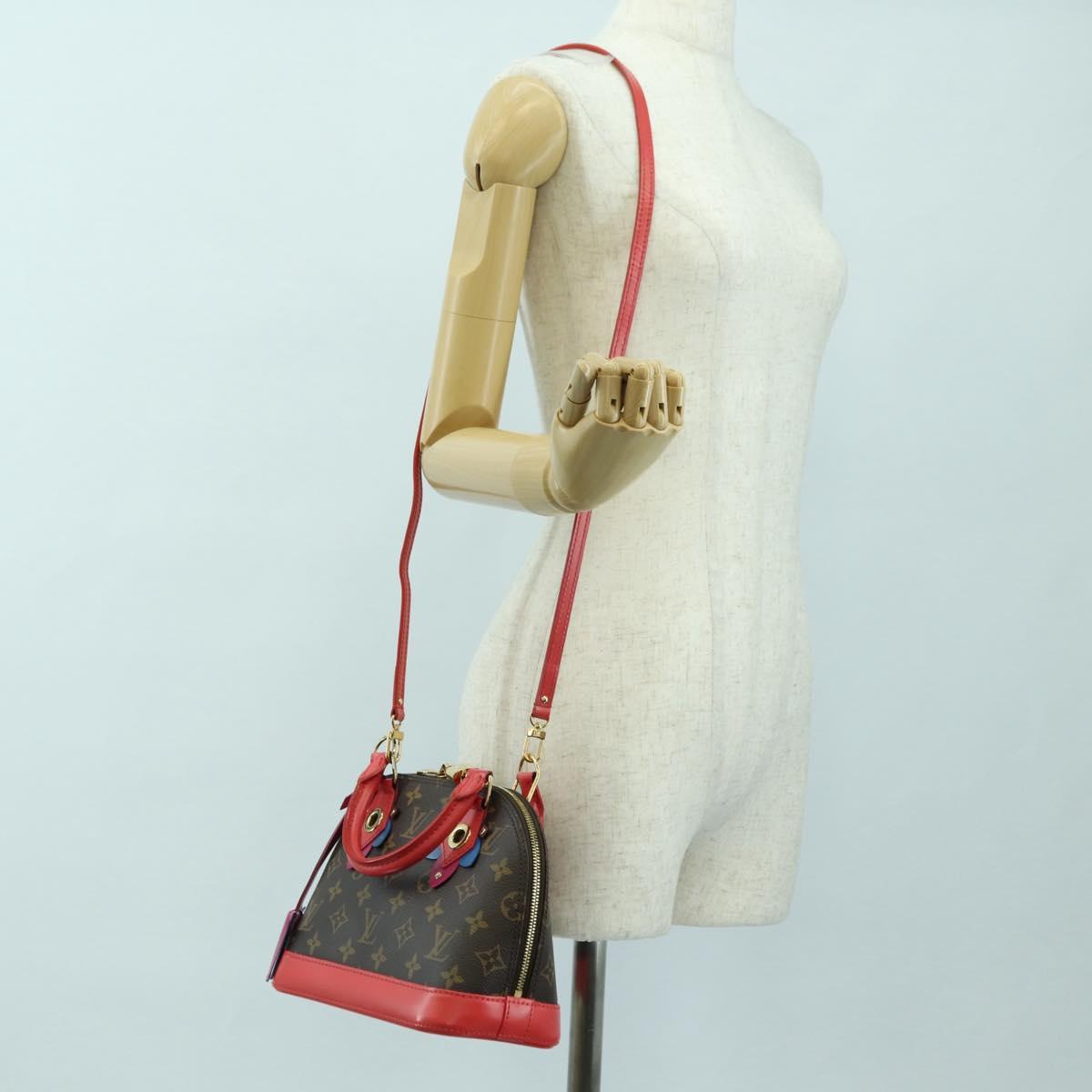 LOUIS VUITTON Monogram Totem Alma BB Hand Bag Red M41659 LV Auth 179848SAV