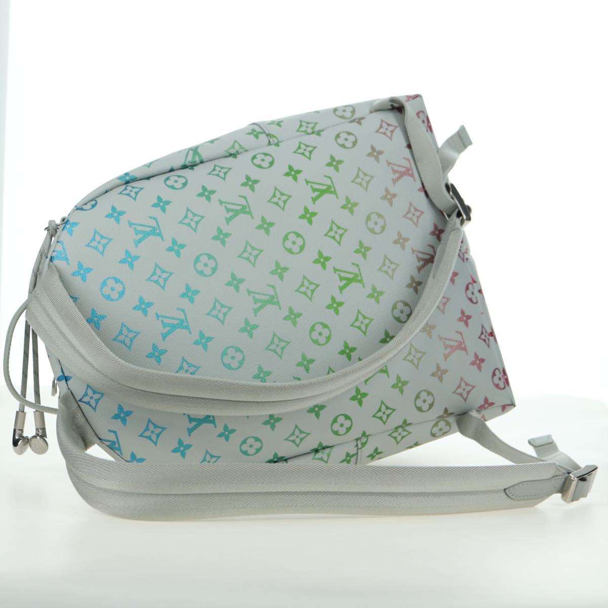 LOUIS VUITTON Monogram Iridescent Discovery Backpack Gray M14184 Auth 179853SAM