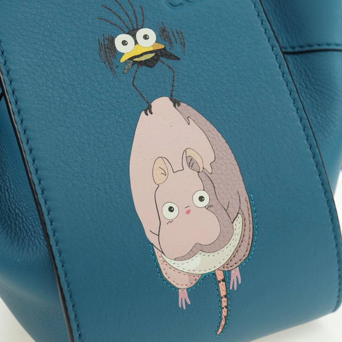 LOEWE × Studio Ghibli Hammock Mini Hand Bag Leather 2way Blue Auth 179863SM