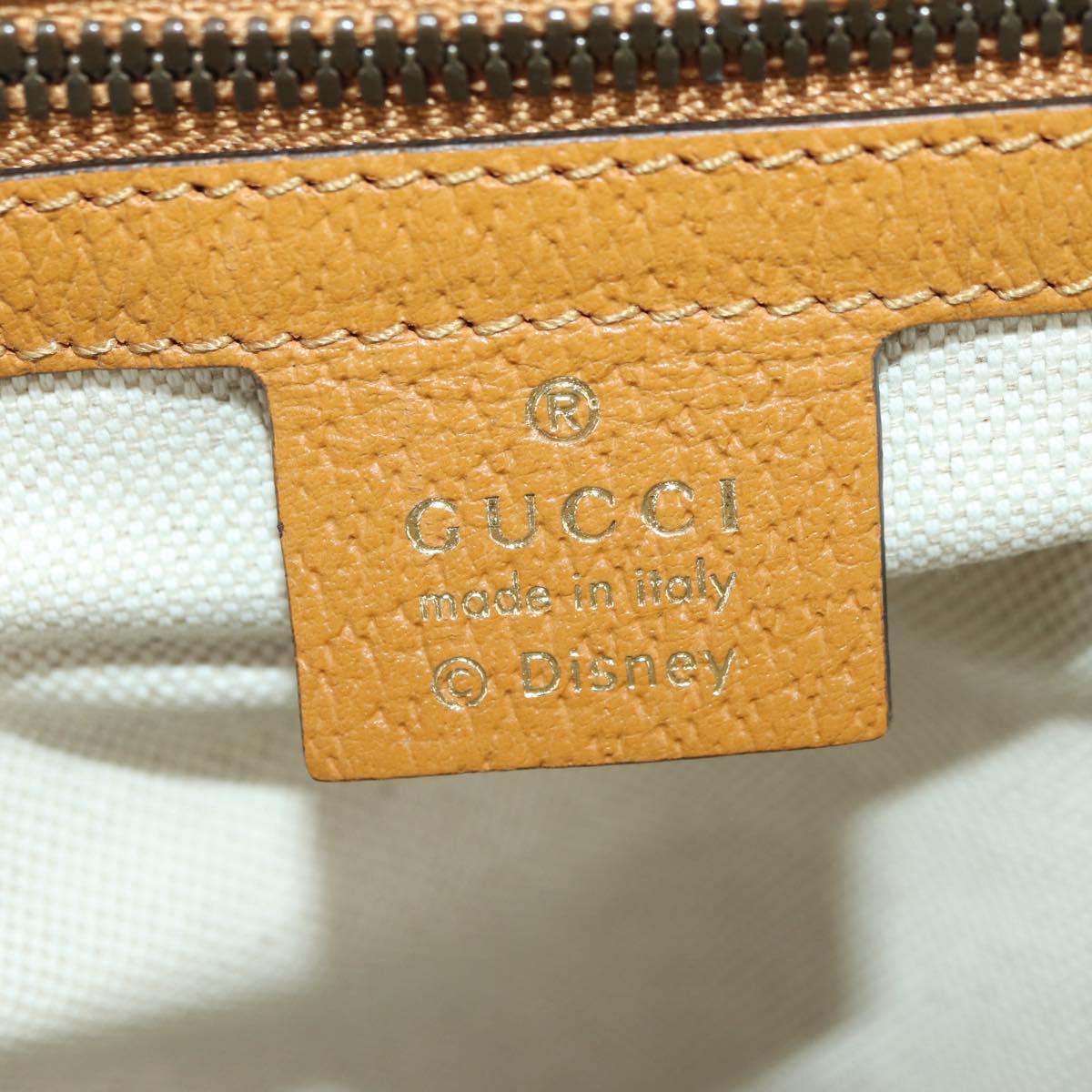 GUCCI Micro GG Supreme Disney Backpack PVC Beige Gold 552884 Auth 179866SAM