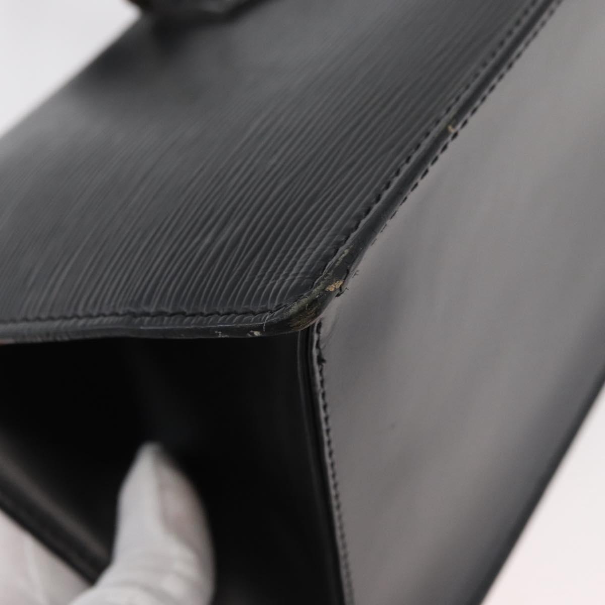 LOUIS VUITTON Epi Sac Triangle Hand Bag Black M52092 LV Auth 179877