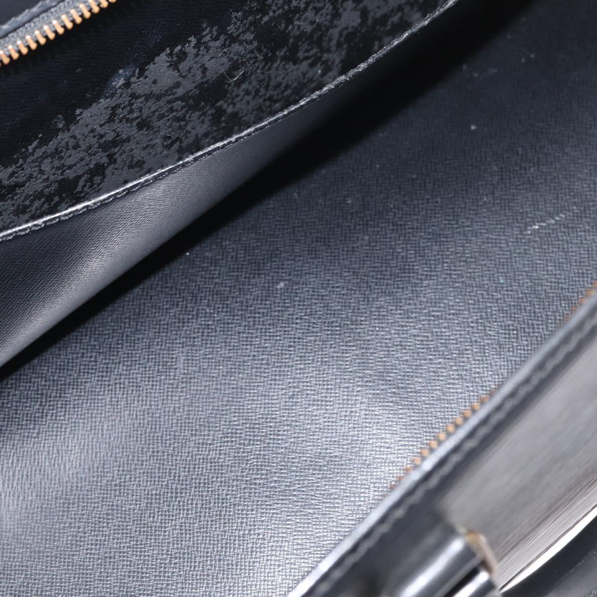 LOUIS VUITTON Epi Sac Triangle Hand Bag Black M52092 LV Auth 179877