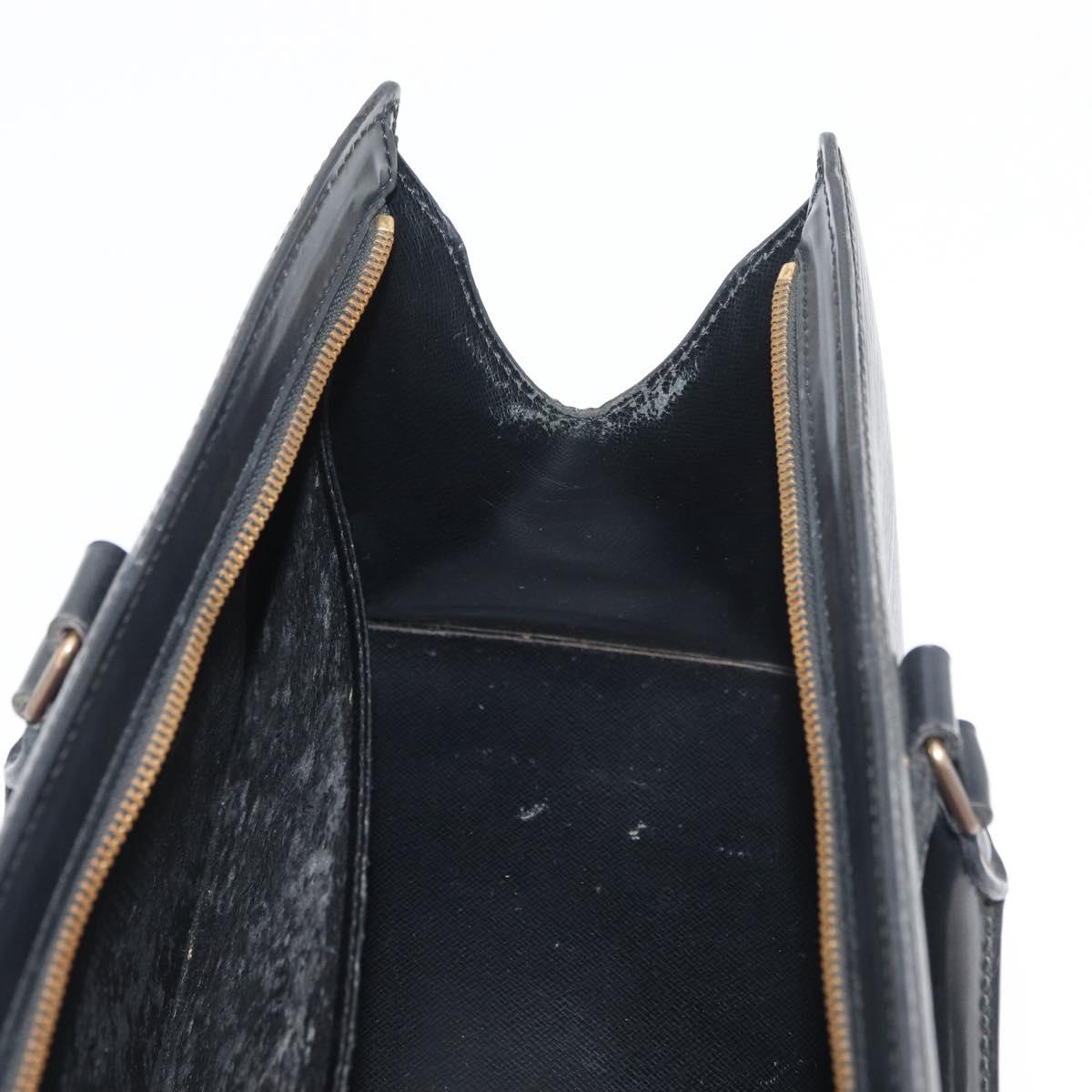 LOUIS VUITTON Epi Sac Triangle Hand Bag Black M52092 LV Auth 179877