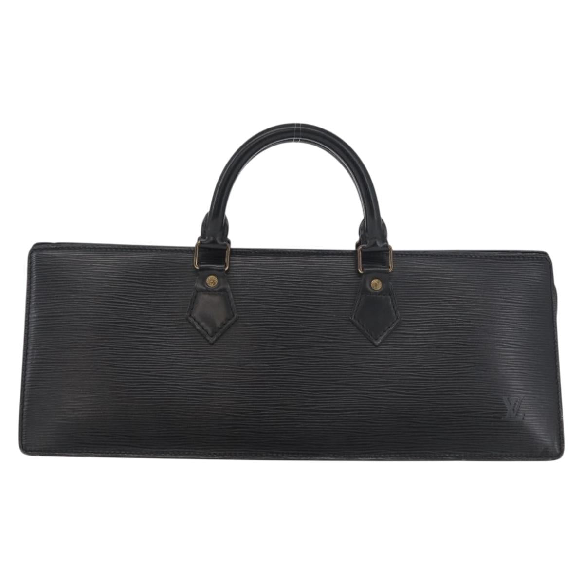 LOUIS VUITTON Epi Sac Triangle Hand Bag Black M52092 LV Auth 179877