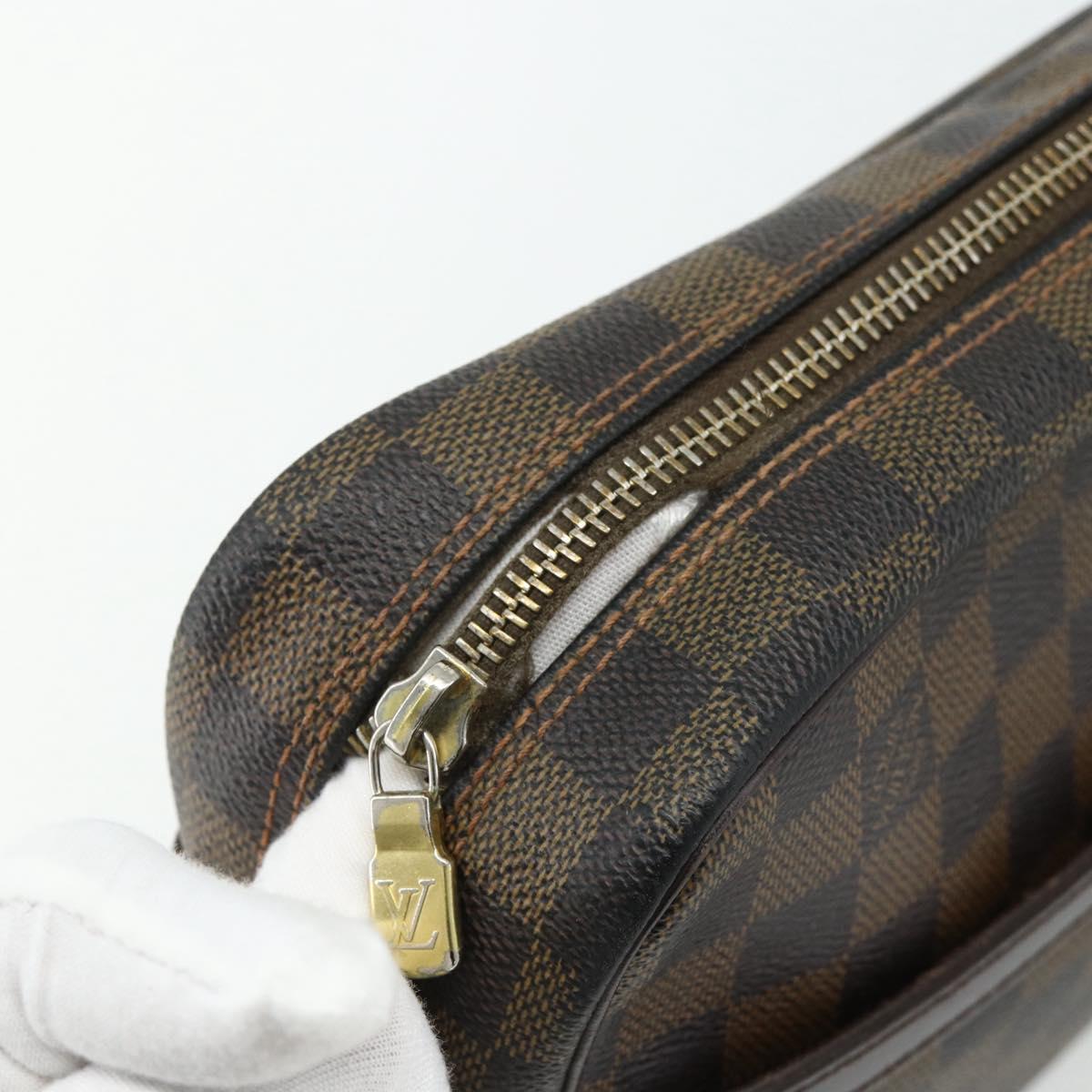 LOUIS VUITTON Damier Ebene Trocadero 27 Shoulder Bag SPO N48085 LV Auth 179881