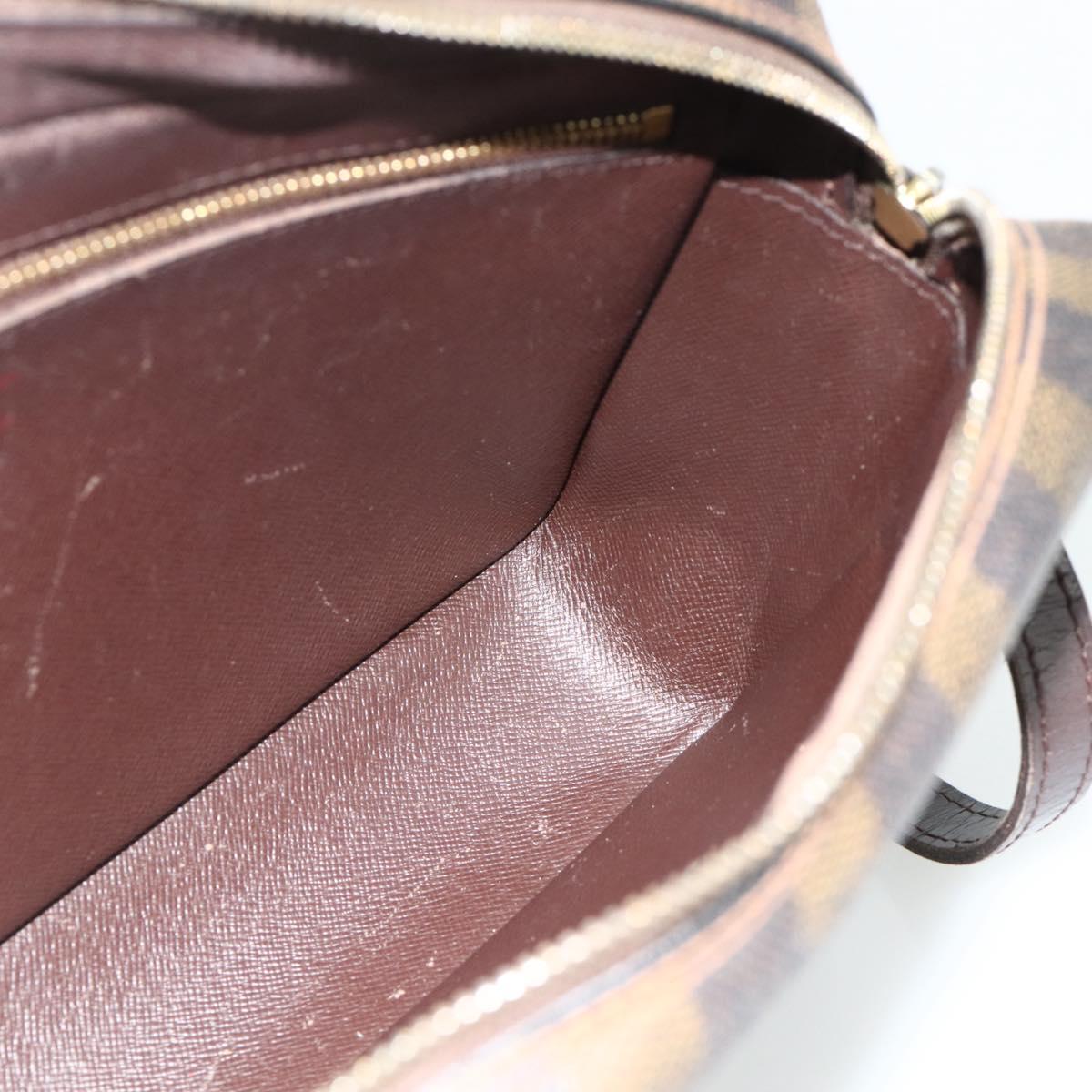 LOUIS VUITTON Damier Ebene Trocadero 27 Shoulder Bag SPO N48085 LV Auth 179881