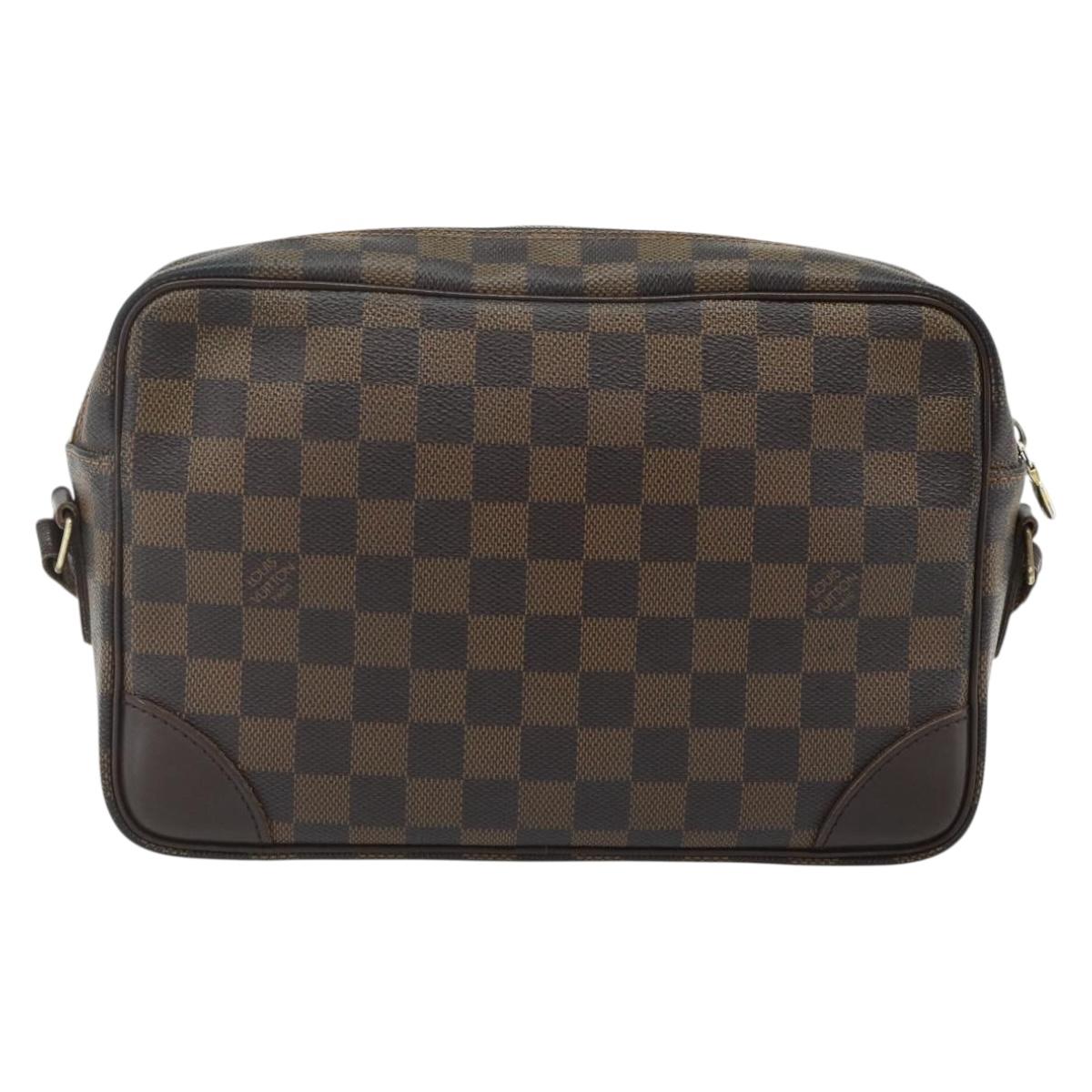LOUIS VUITTON Damier Ebene Trocadero 27 Shoulder Bag SPO N48085 LV Auth 179881