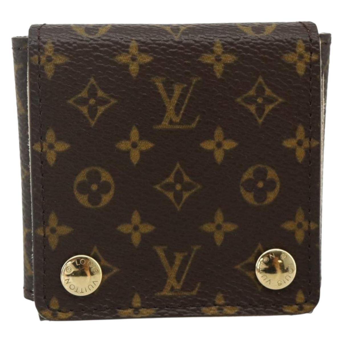 LOUIS VUITTON Monogram Jewelry case Jewelry Box LV Auth 179884A