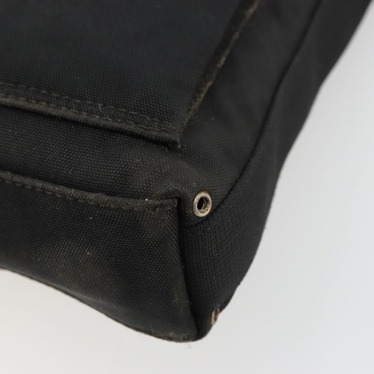 GUCCI Shoulder Bag Nylon Black Silver 92646 Auth 179896