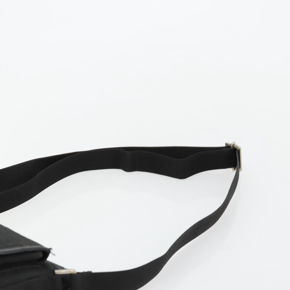 GUCCI Shoulder Bag Nylon Black Silver 92646 Auth 179896