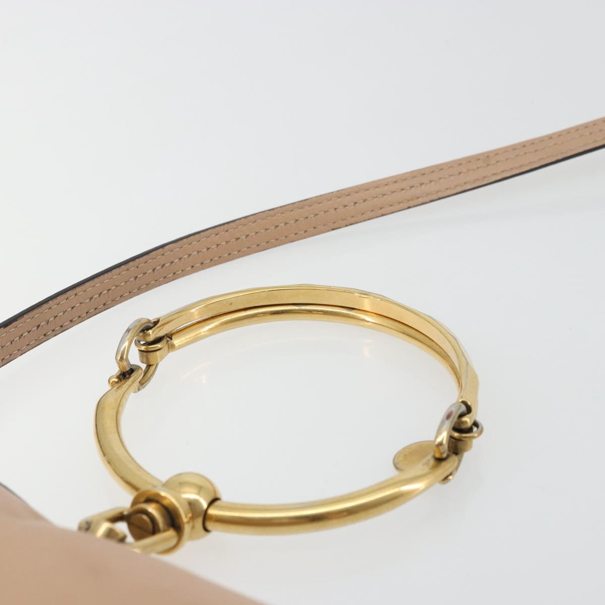 Chloe Nile Hand Bag Leather 2way Pink Gold Auth 179908A