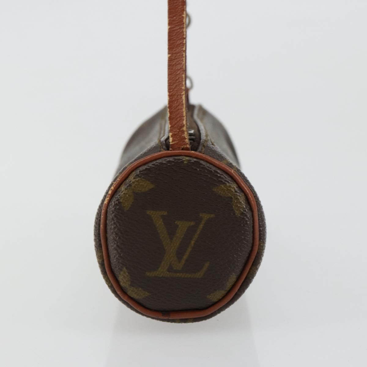 LOUIS VUITTON Monogram Papillon Pouch LV Auth 179922