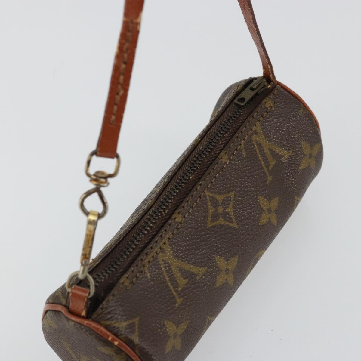 LOUIS VUITTON Monogram Papillon Pouch LV Auth 179922