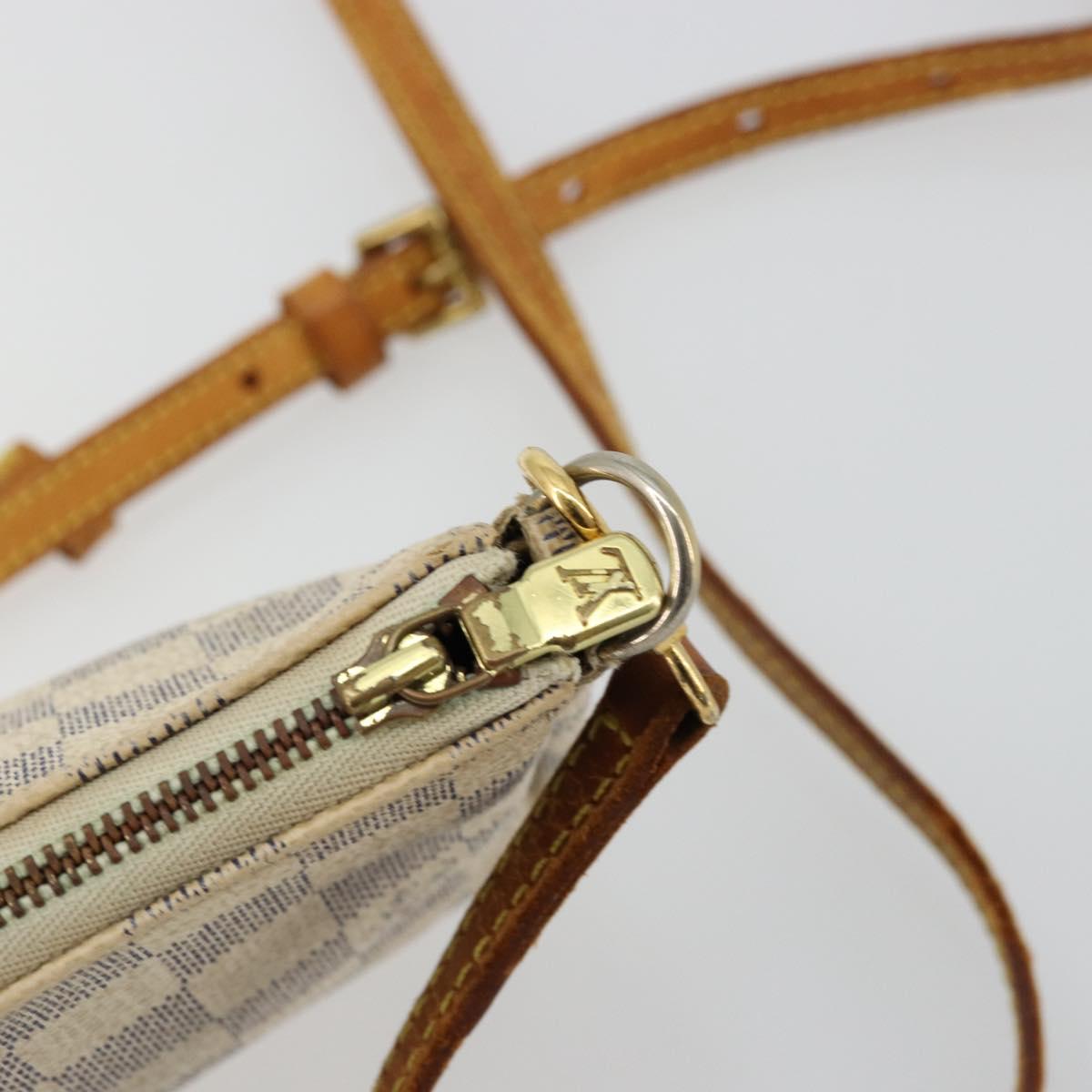 LOUIS VUITTON Damier Azur Pochette Accessoires Pouch N41207 LV Auth 179925