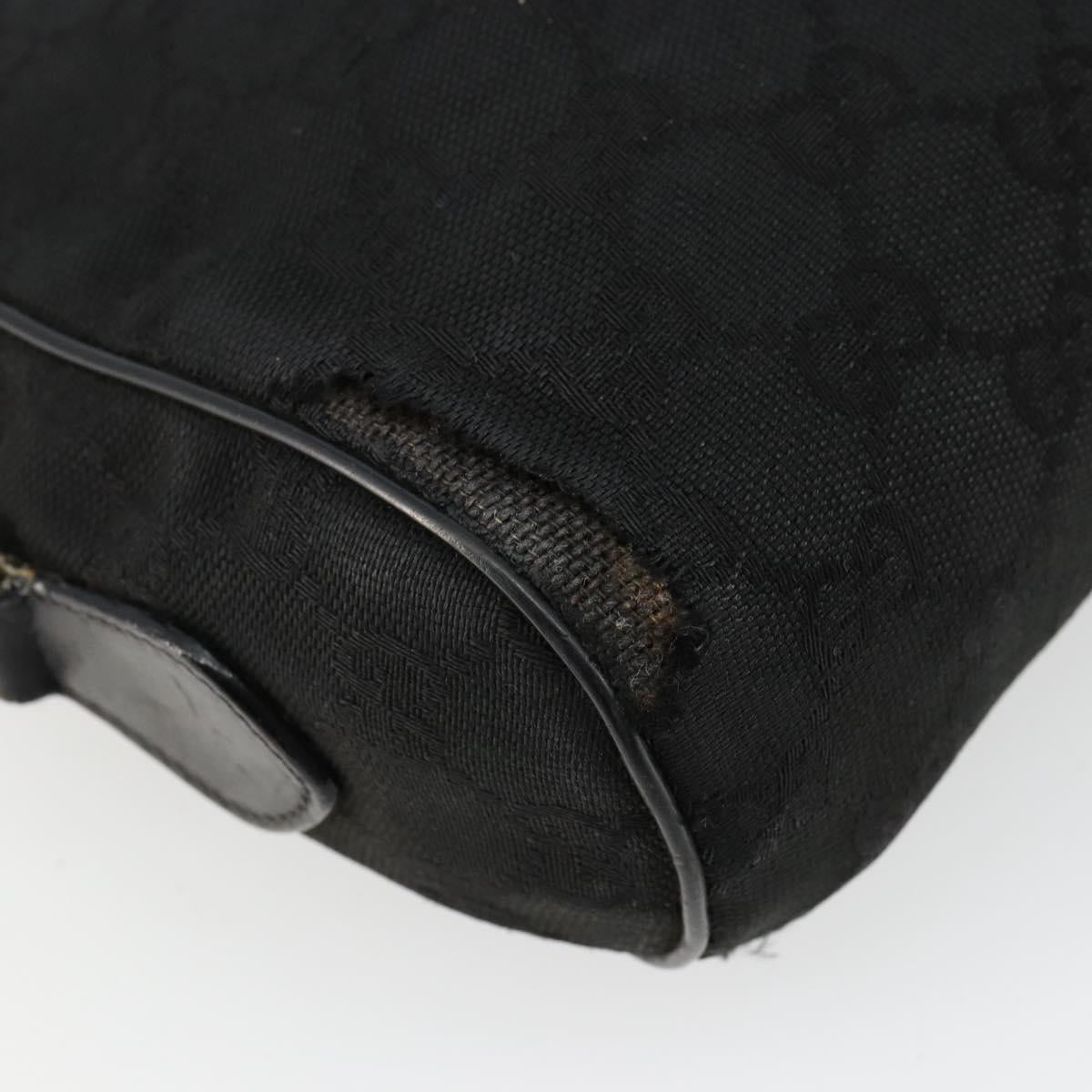 GUCCI GG Canvas Web Sherry Line Bag Black Gold Red 67 01 5654 Auth 179945