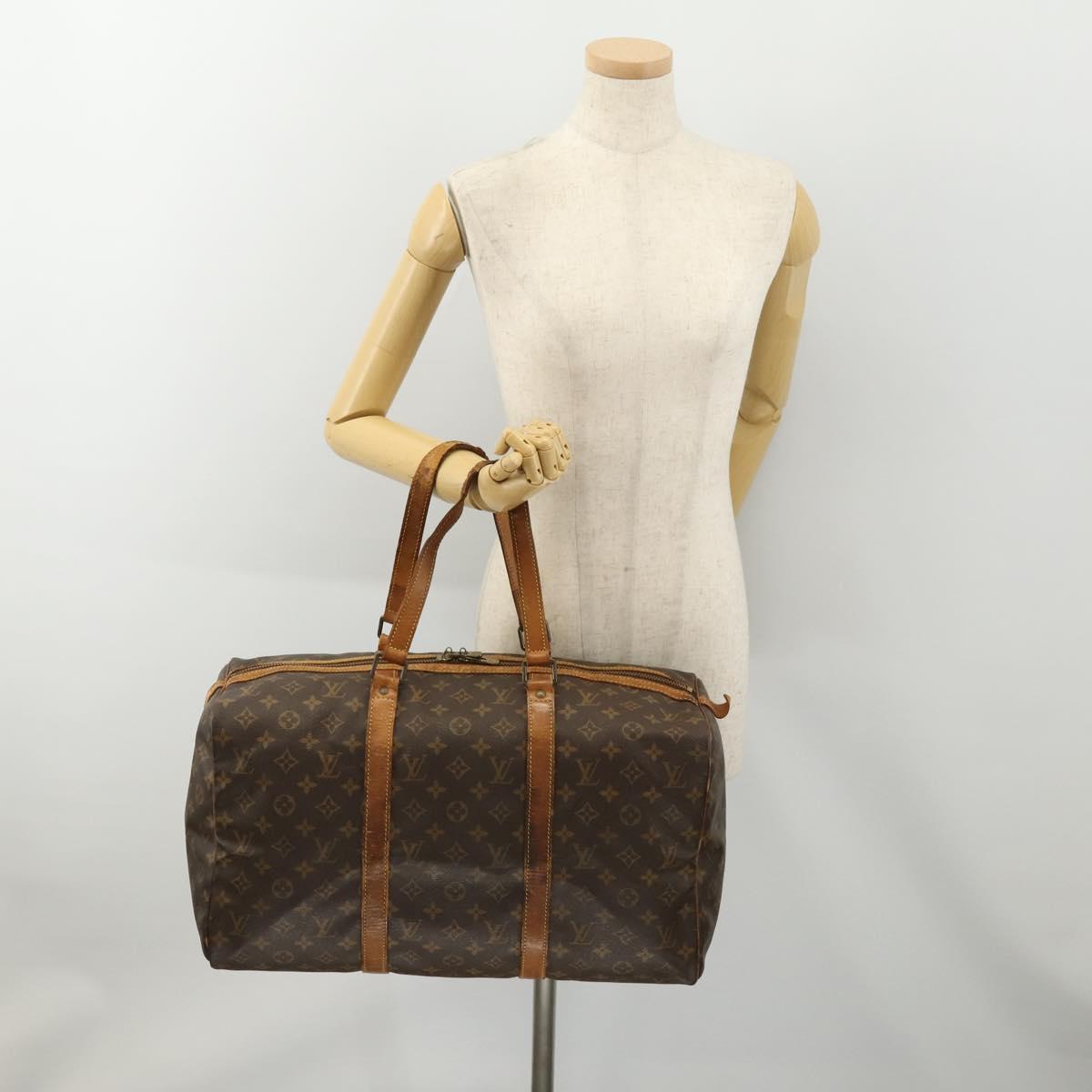 LOUIS VUITTON Monogram Sac Souple 45 Boston Bag M41624 LV Auth 179947