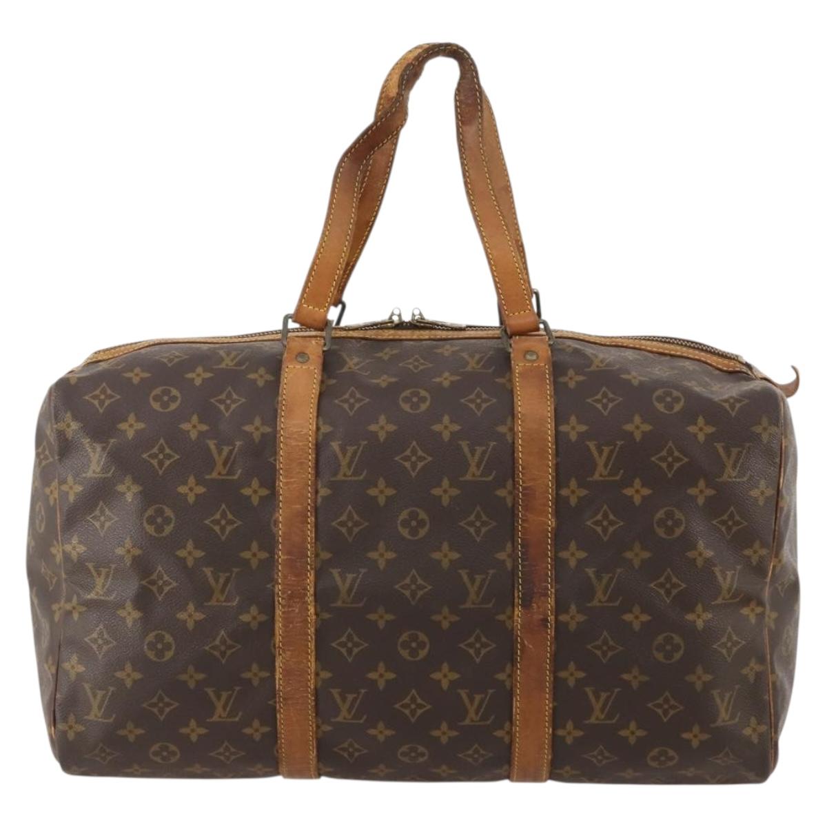 LOUIS VUITTON Monogram Sac Souple 45 Boston Bag M41624 LV Auth 179947