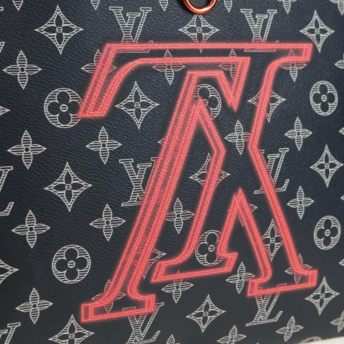 LOUIS VUITTON Monogram Ink Pochette Apollo Clutch Bag Navy M62905 Auth 179951M