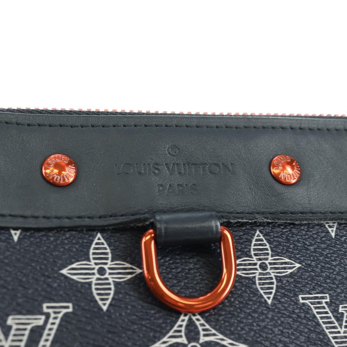 LOUIS VUITTON Monogram Ink Pochette Apollo Clutch Bag Navy M62905 Auth 179951M