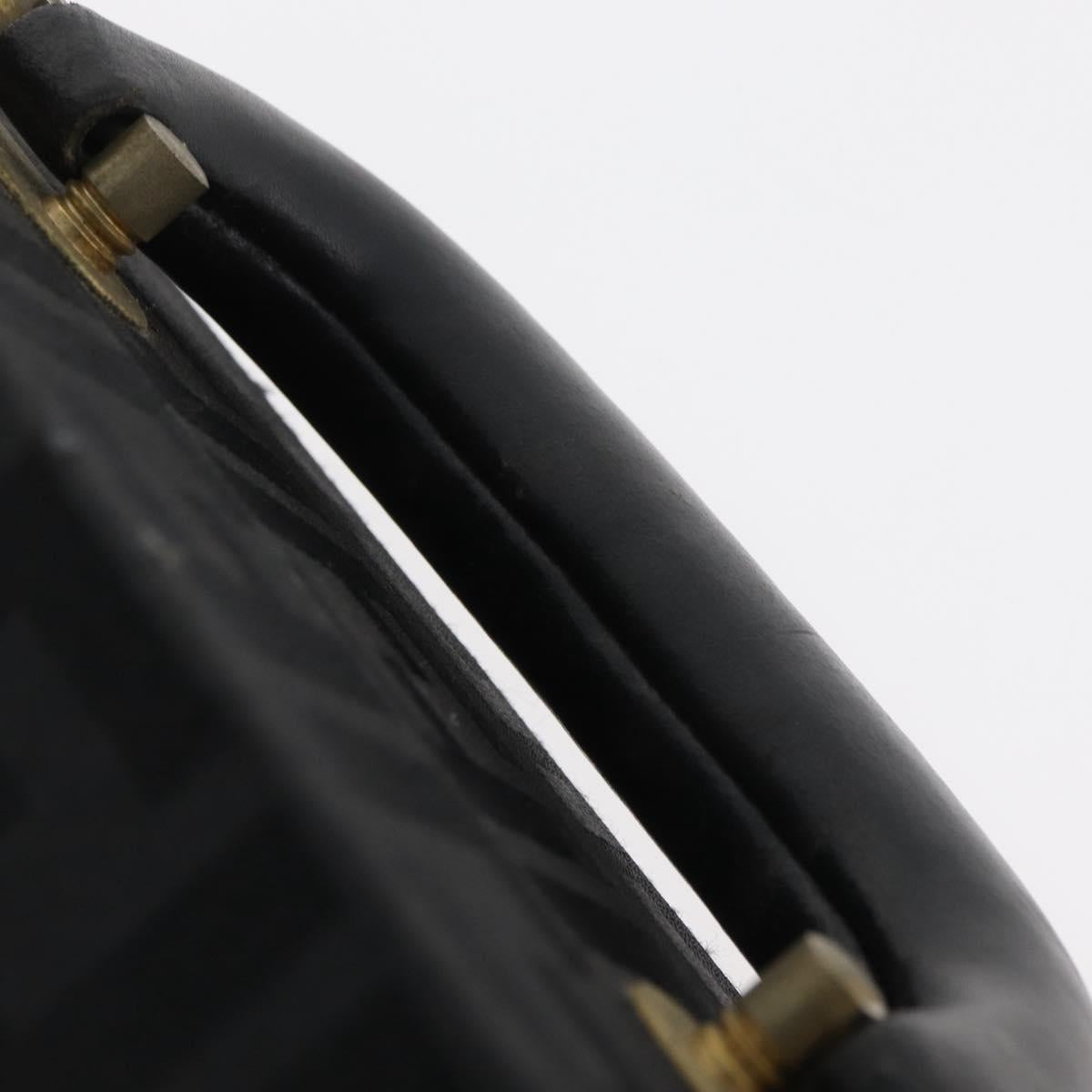 FENDI Zucca Canvas Trunk Black Auth 179960A