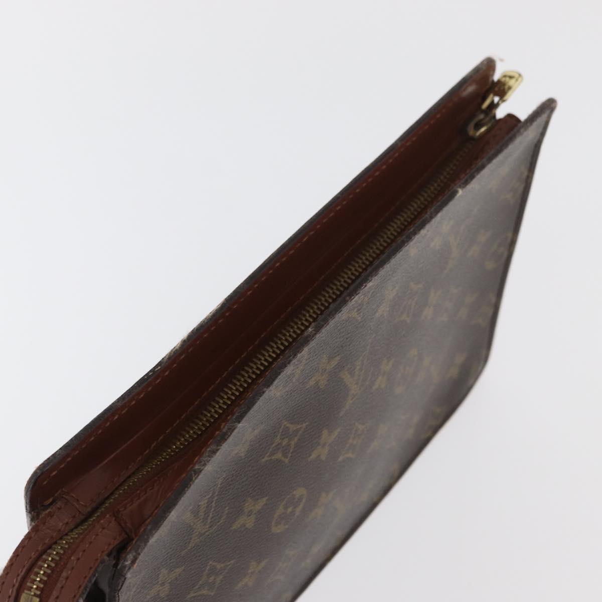 LOUIS VUITTON Monogram Pochette Homme Clutch Bag M51795 LV Auth 179962