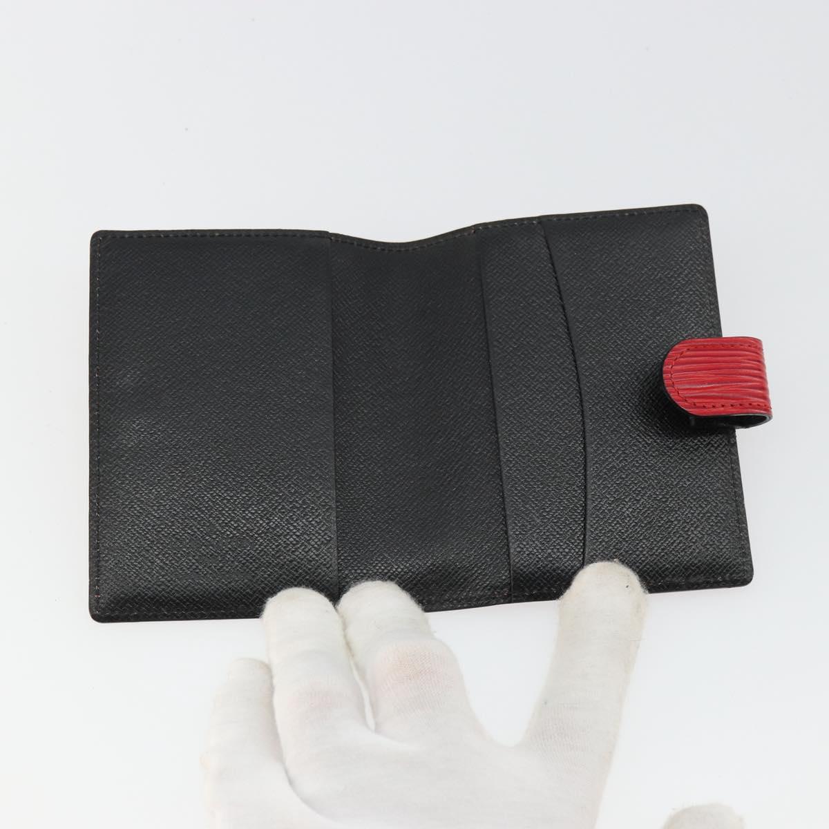 LOUIS VUITTON Epi Mini Agenda Day Planner Cover Red R20077 LV Auth 179965
