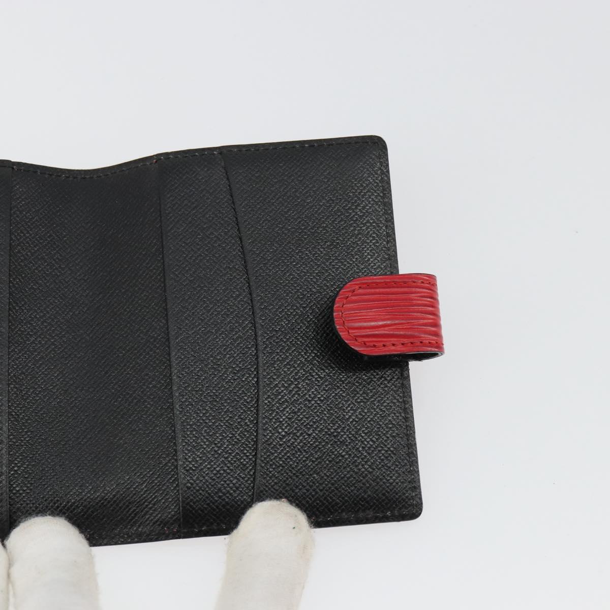 LOUIS VUITTON Epi Mini Agenda Day Planner Cover Red R20077 LV Auth 179965