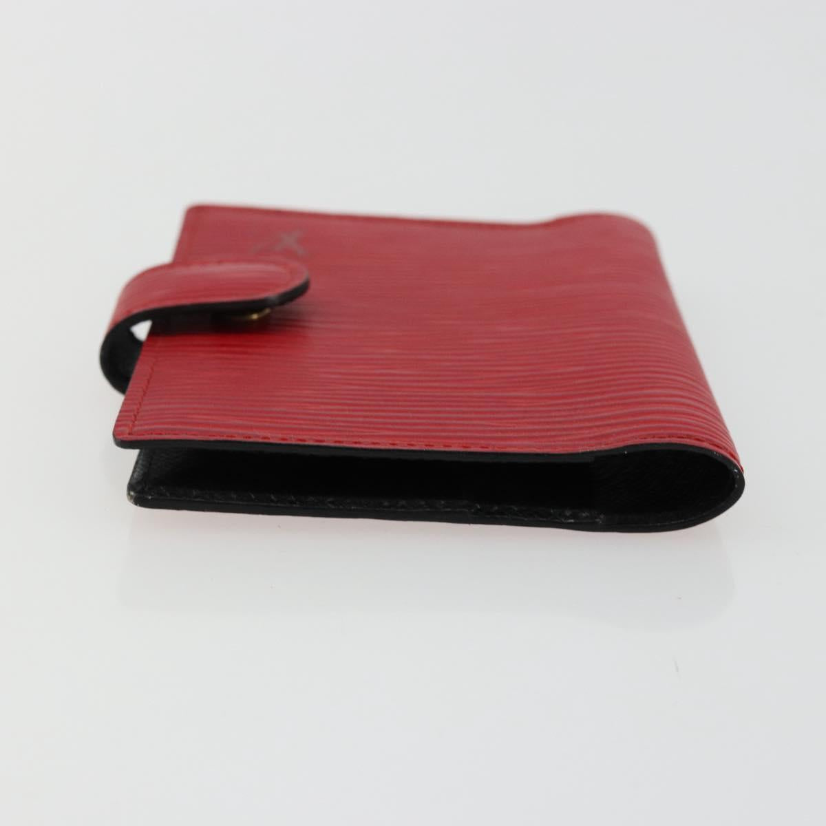 LOUIS VUITTON Epi Mini Agenda Day Planner Cover Red R20077 LV Auth 179965