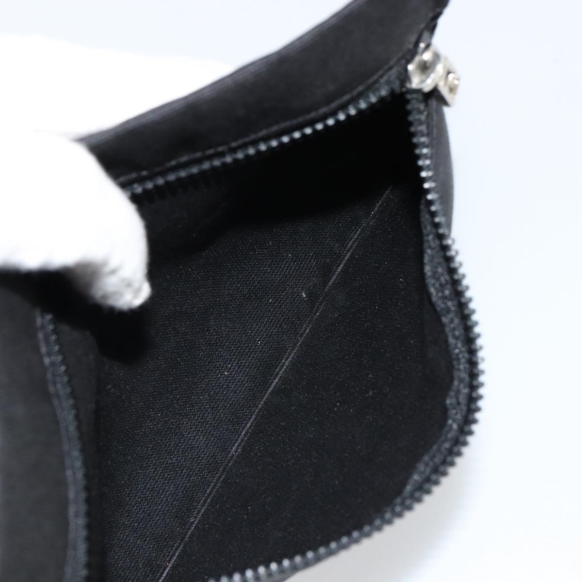 FENDI Shoulder Bag Nylon Black Gold Auth 180024