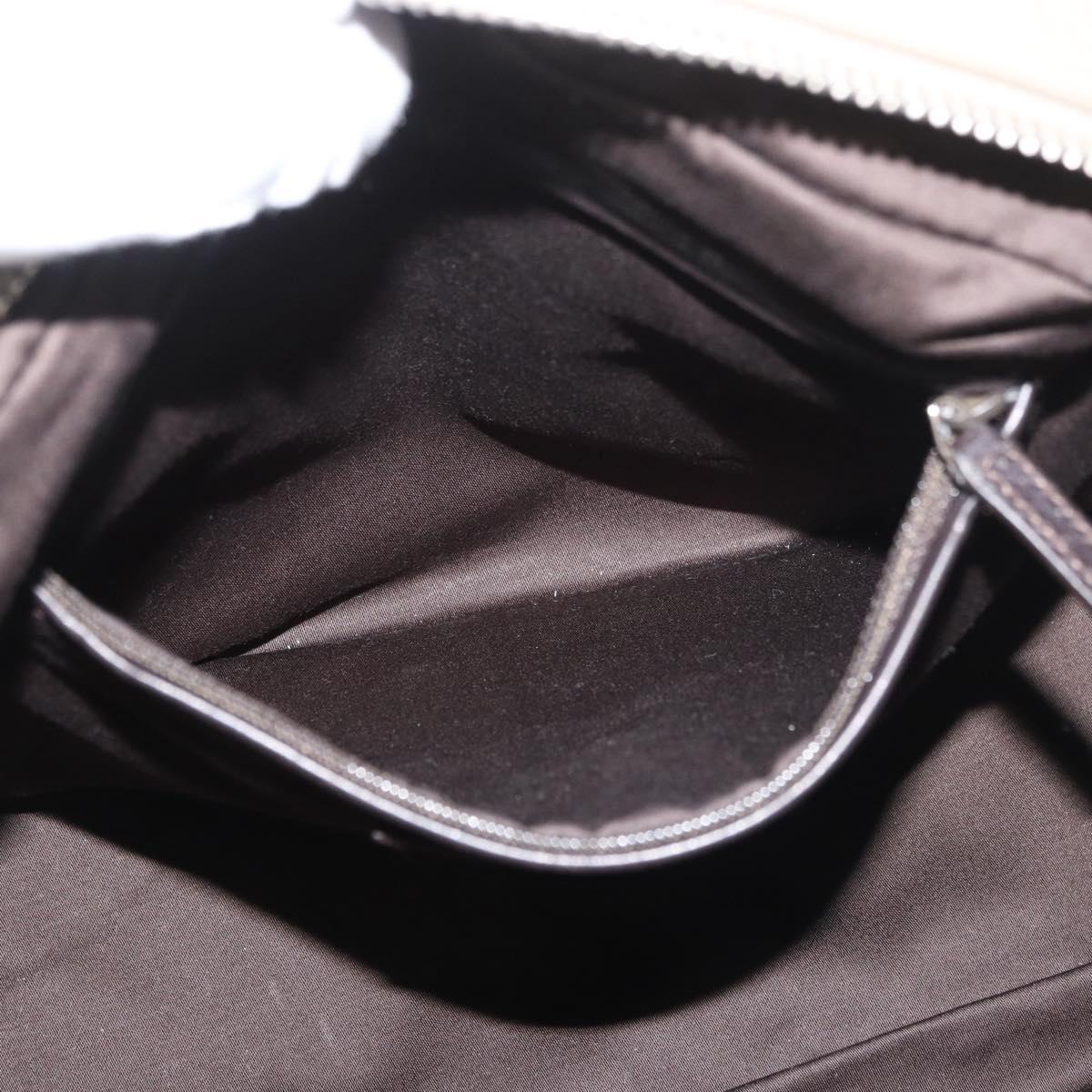 SAINT LAURENT Hand Bag Patent leather Gray Silver Auth 180031A