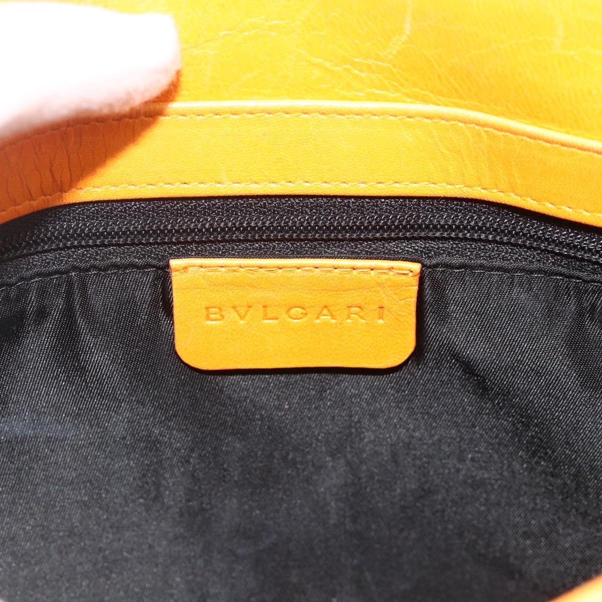 BVLGARI Logo Mania Hand Bag Canvas Black Silver Auth 180087