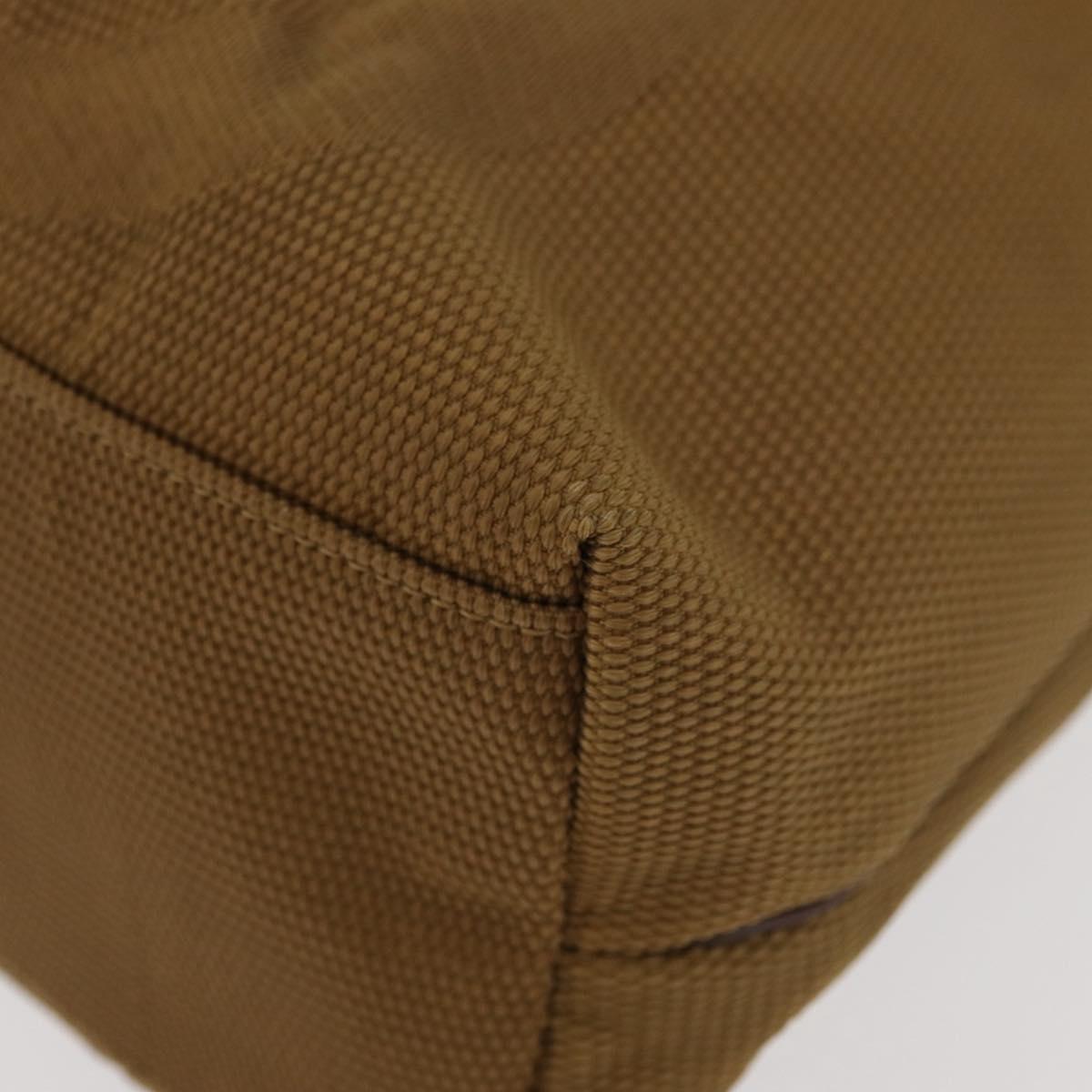 SAINT LAURENT Hand Bag Canvas Brown Auth 180089