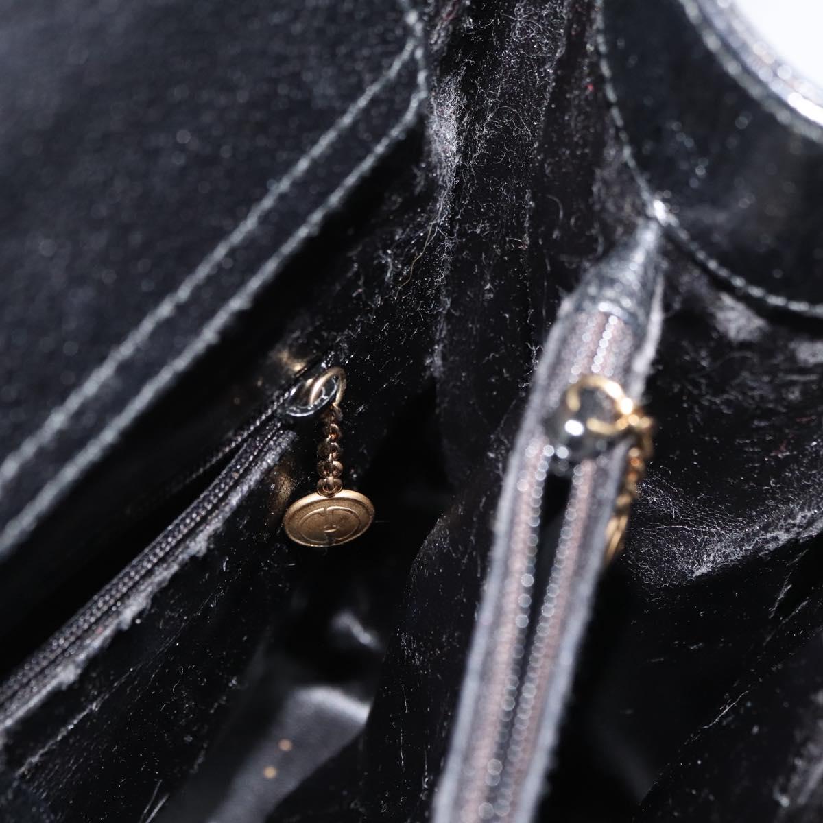 GUCCI Bamboo Tote Bag Leather Black Gold 002 2123 0260 Auth 180121