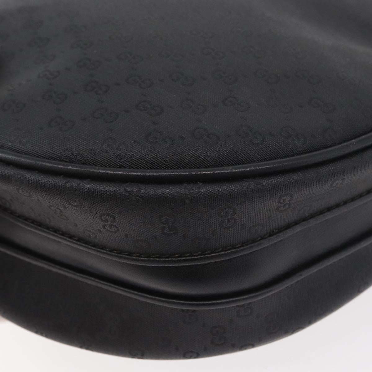 GUCCI Micro GG Supreme Shoulder Bag PVC Black Gold 007 115 0088 Auth 180140