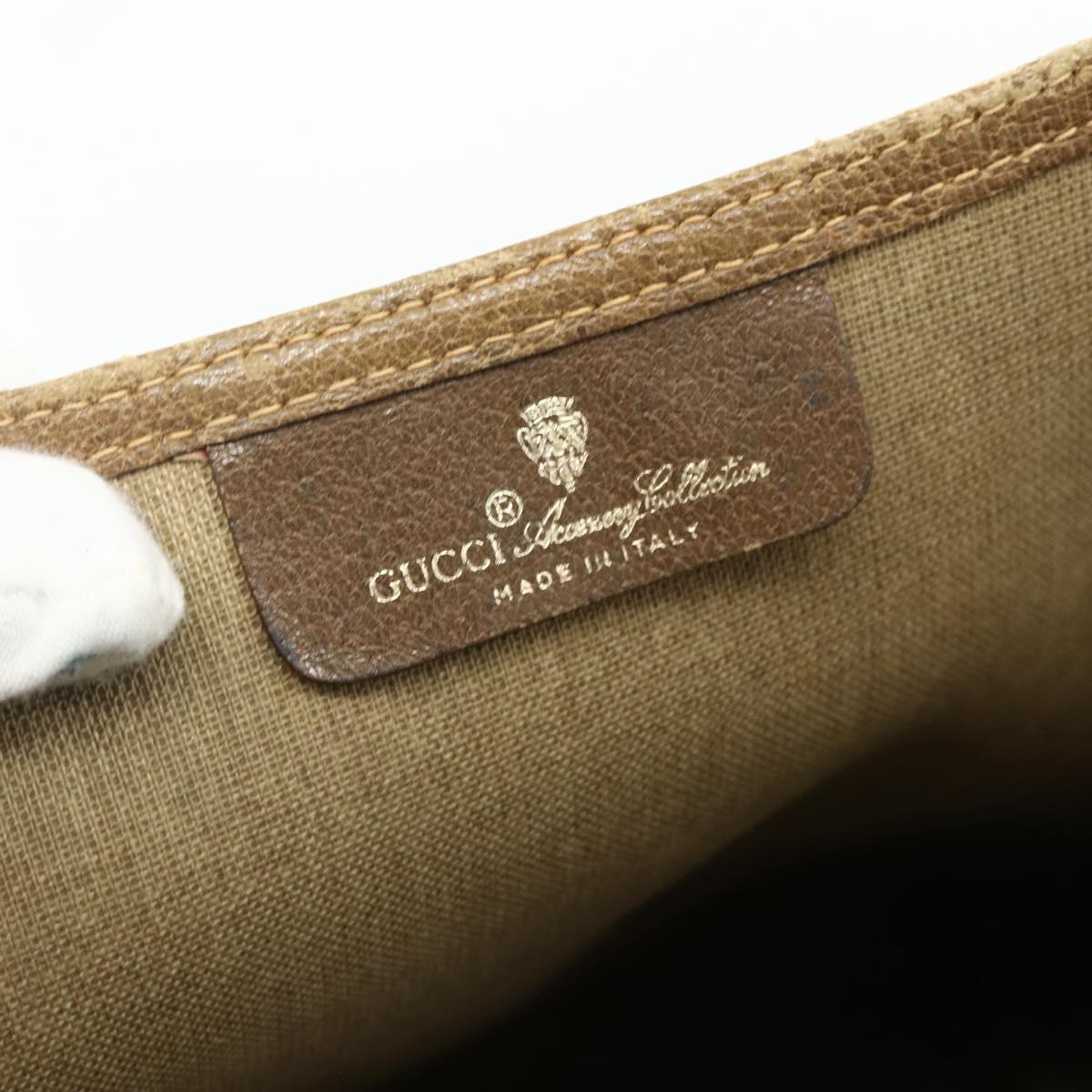 GUCCI GG Supreme Web Sherry Line Tote Bag PVC Beige Red 40 02 003 Auth 180170
