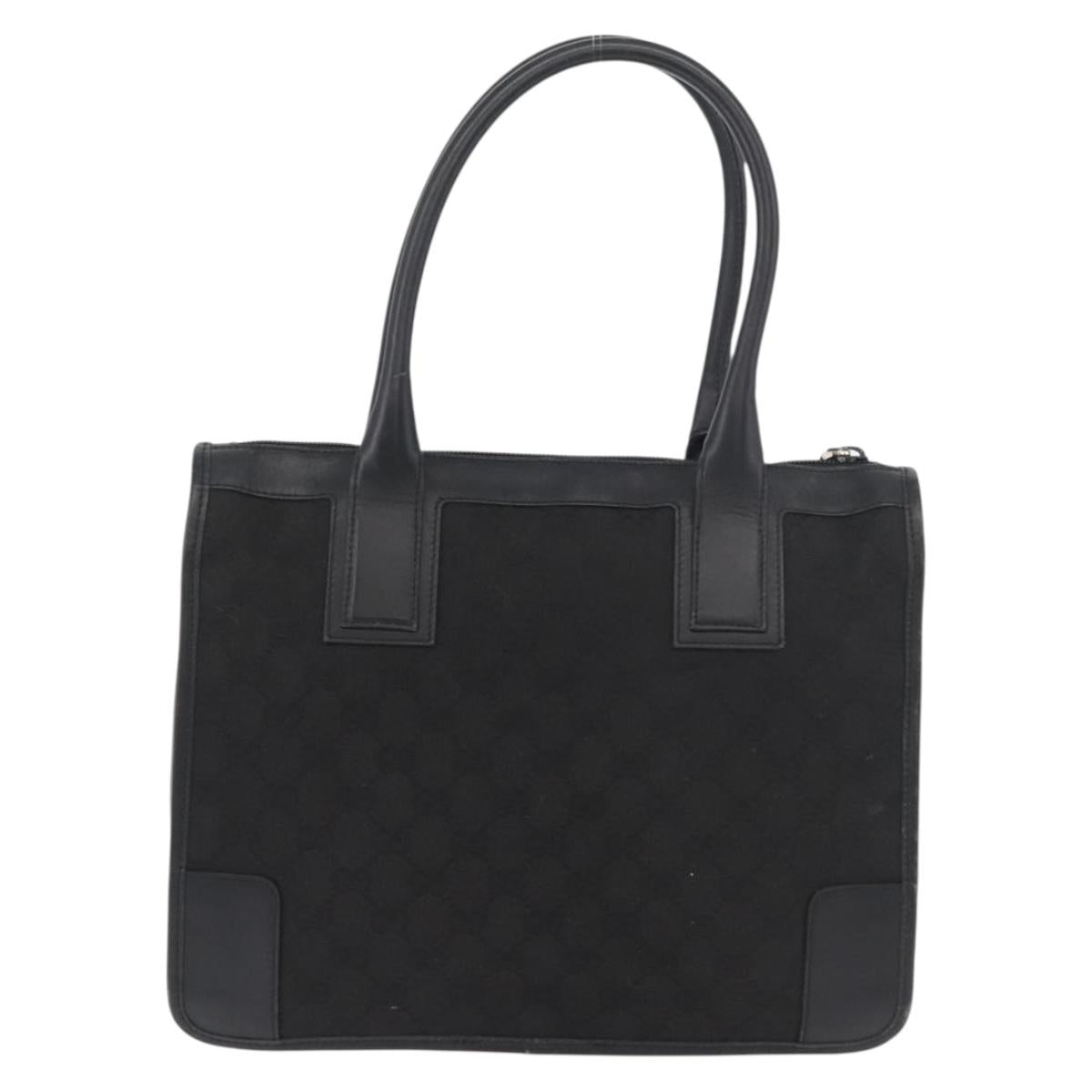 GUCCI GG Canvas Hand Bag Black Gold 000 0855 Auth 180179