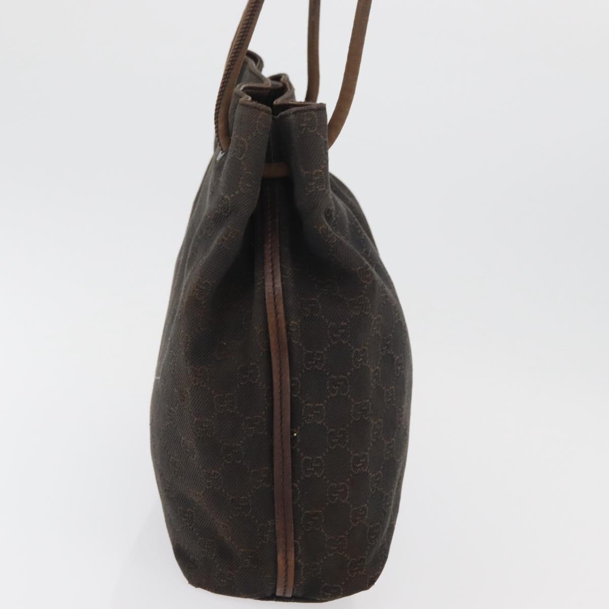 GUCCI GG Canvas Tote Bag Brown 101341 Auth 180180