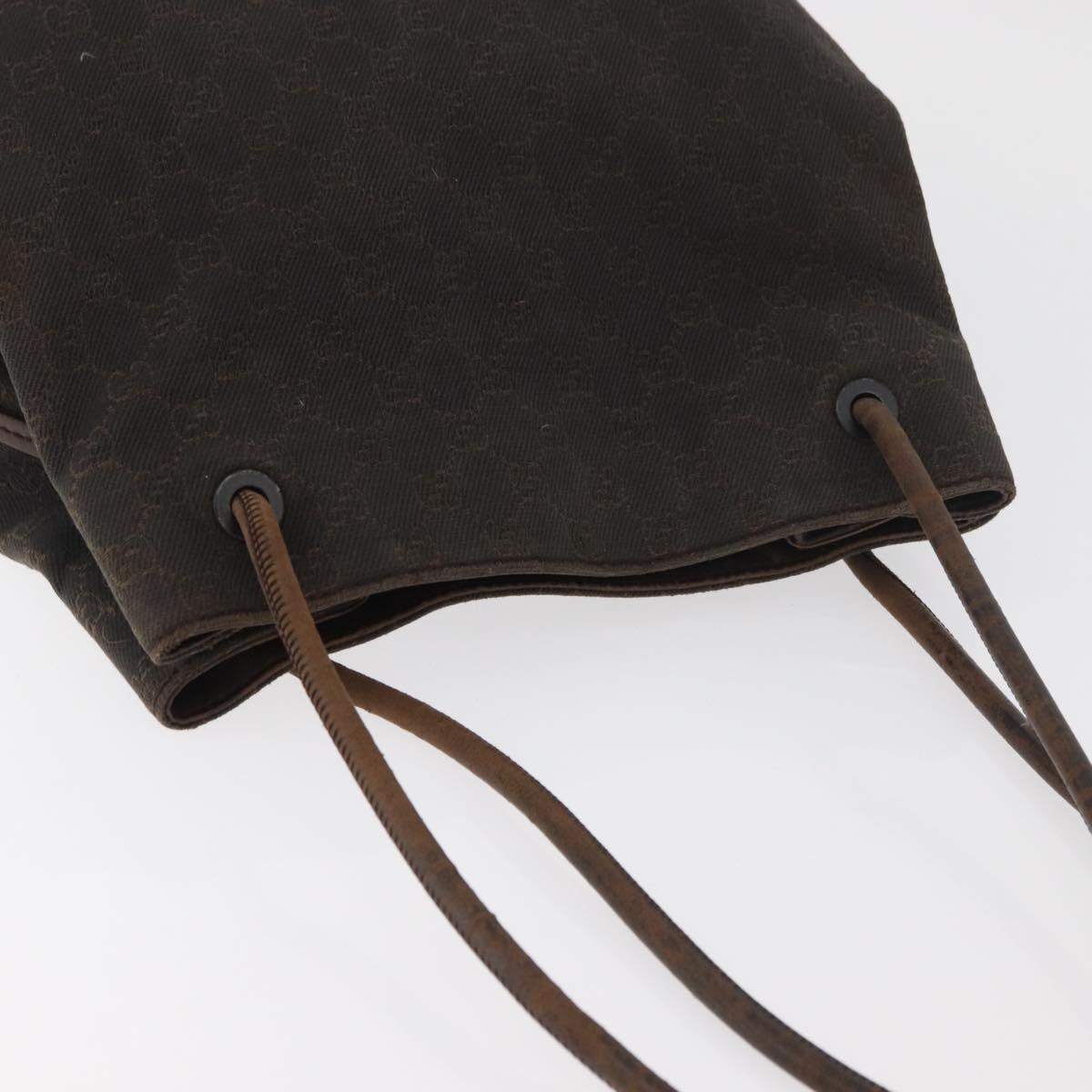 GUCCI GG Canvas Tote Bag Brown 101341 Auth 180180