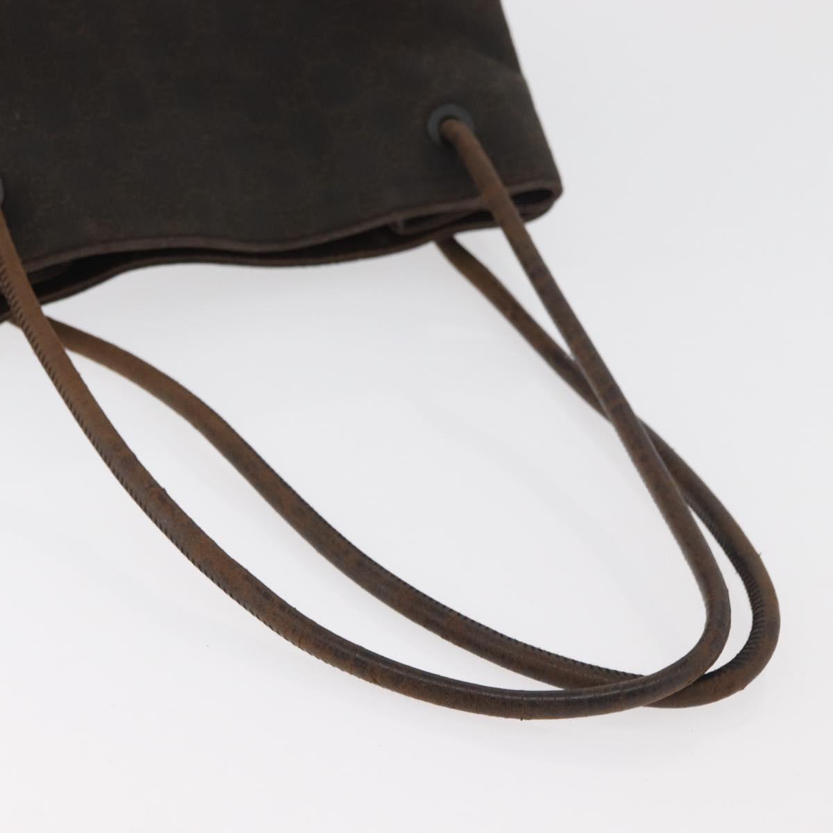 GUCCI GG Canvas Tote Bag Brown 101341 Auth 180180