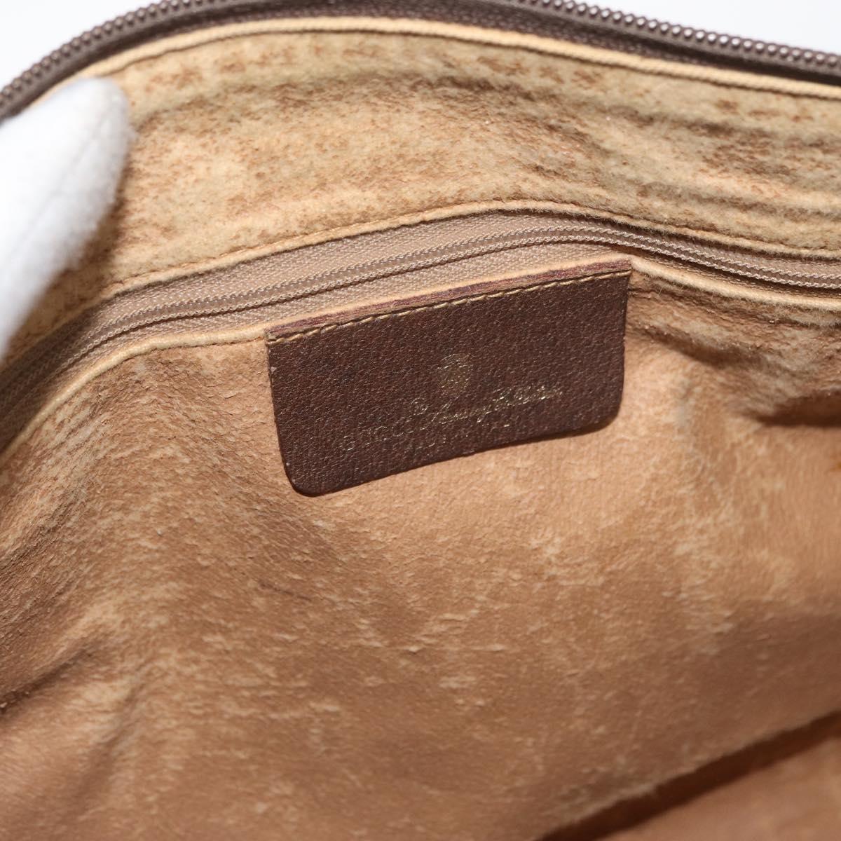 GUCCI GG Supreme Web Sherry Line Hand Bag PVC Beige Gold 40 02 007 Auth 180185