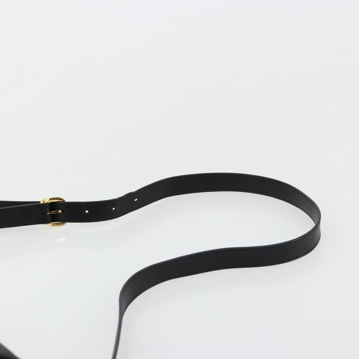 GUCCI Micro GG Supreme Shoulder Bag PVC Black Gold 001 256 1044 Auth 180209