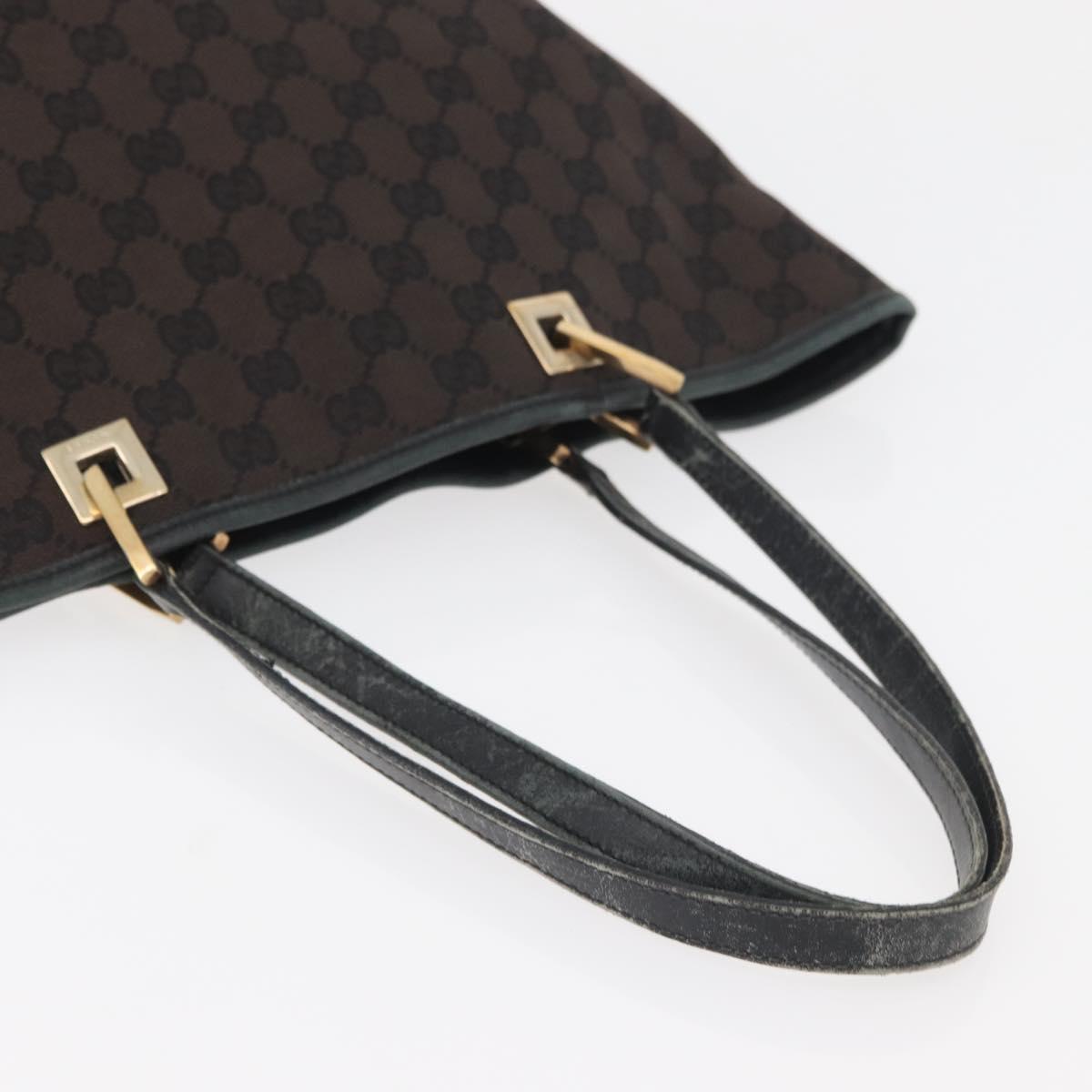 GUCCI GG Canvas Tote Bag Brown Gold 002 1098 Auth 180236