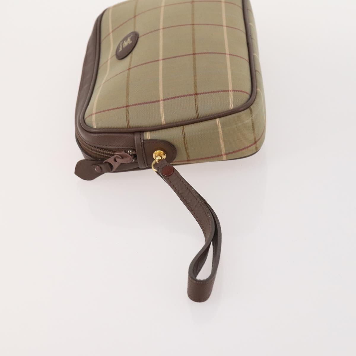 Burberrys Burberry Nova Check Bag Canvas 4 Set Brown Beige Navy Auth 180243
