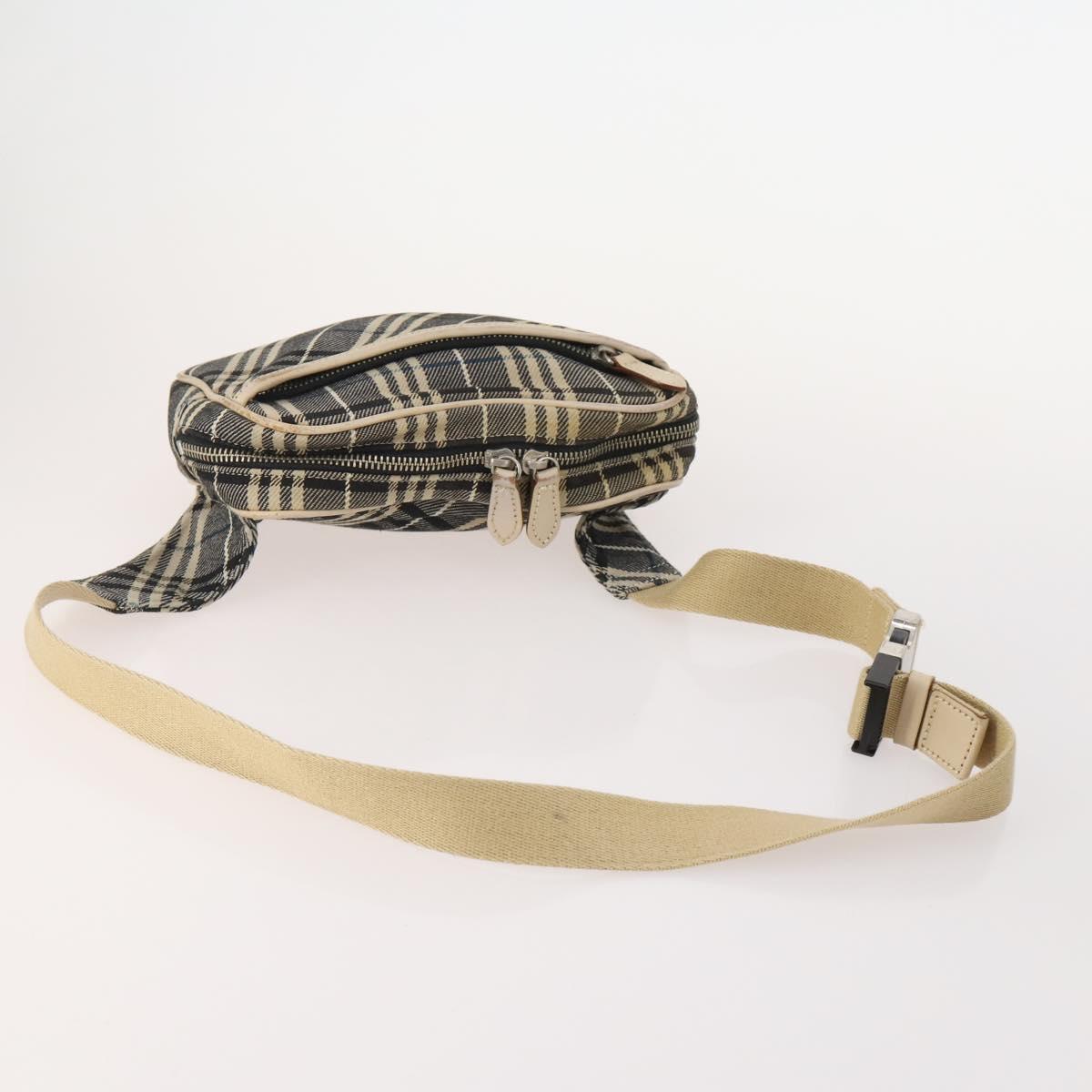 Burberrys Burberry Nova Check Bag Canvas 4 Set Brown Beige Navy Auth 180243